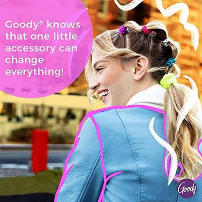 Goody Ouchless Hair Elastics - No Pull, No Breakage, Tangle-Free Hold for Thick, Curly, Coily Textured Hair