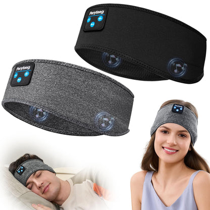 Perytong Bluetooth 5.4 Sleep Headphones Headband – Wireless Music Eye Mask with HD Stereo Speakers for Sleeping, Sports & Travel